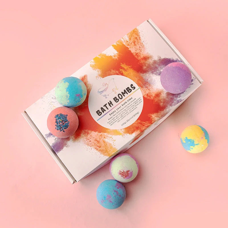 14-piece fragrant bath bombs gift box with shea butter and essential minerals for a spa-like bath experience