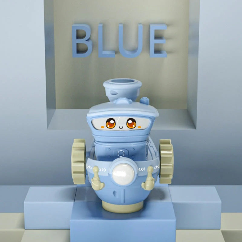 Electric water rotating spray ship toy for kids bath time with lights and sounds