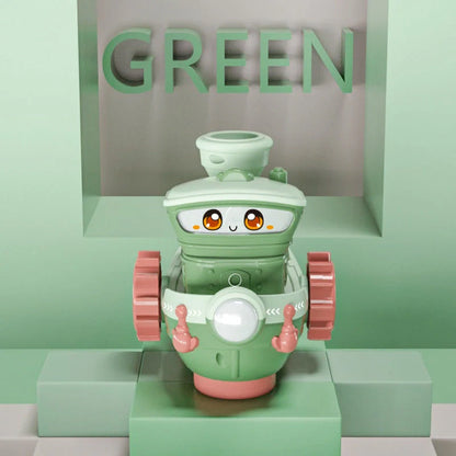 Electric water rotating spray ship toy for kids bath time with lights and sounds