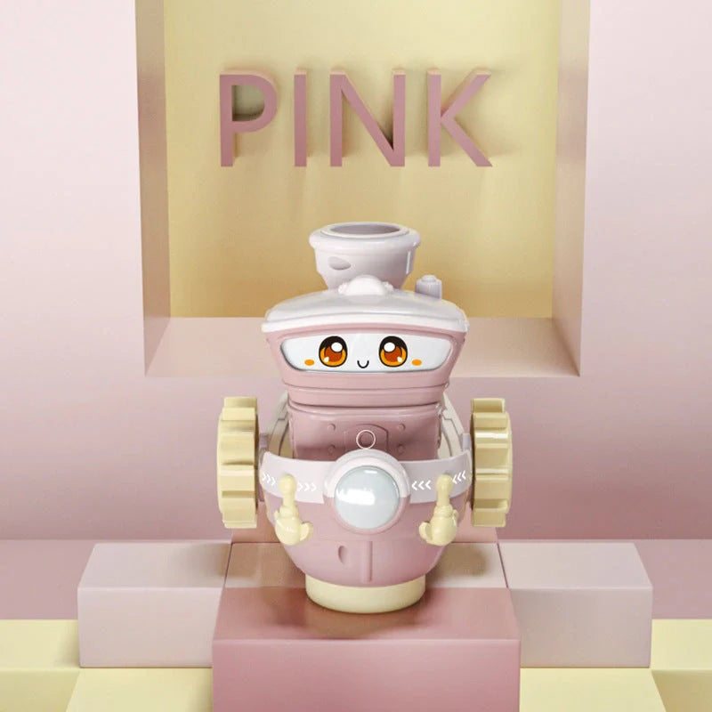 Electric water rotating spray ship toy for kids bath time with lights and sounds