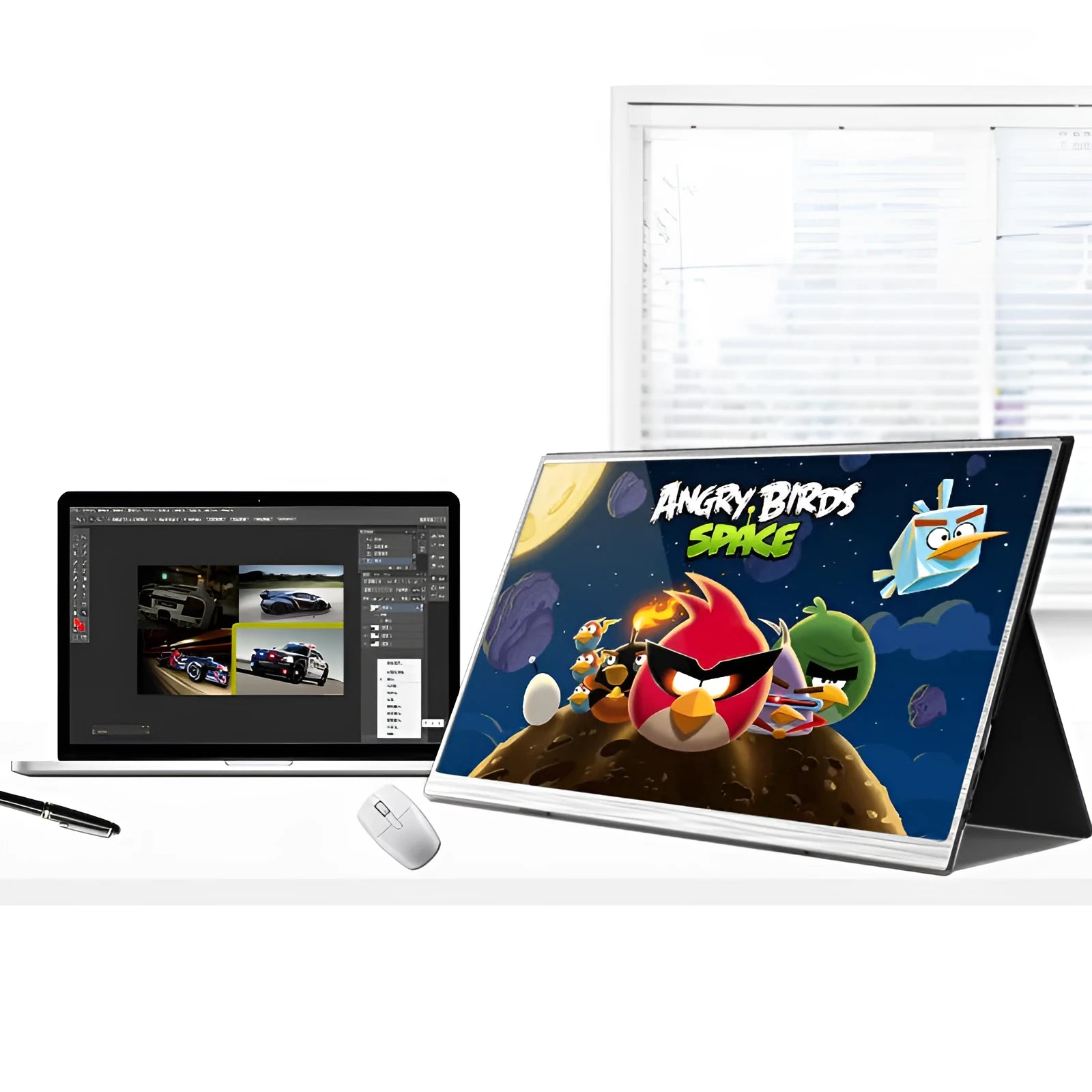 Zeuslap 15-inch ultra-thin portable monitor with IPS screen and HDMI cable for gaming