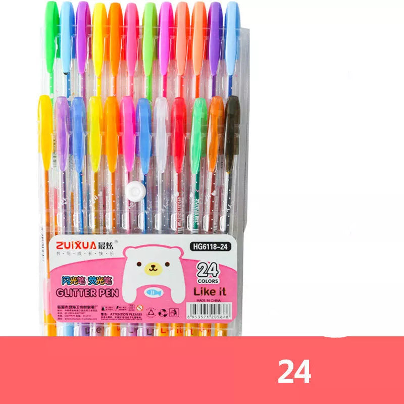 Flash Pen Highlighter Set with 0.5mm tip for precise artwork and note-taking