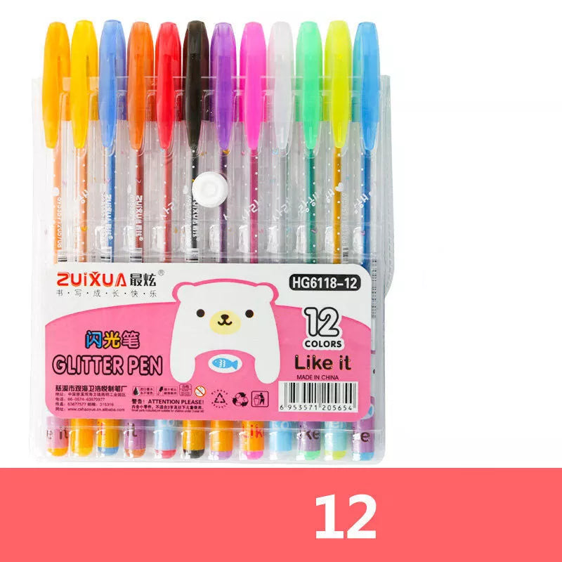 Flash Pen Highlighter Set with 0.5mm tip for precise artwork and note-taking