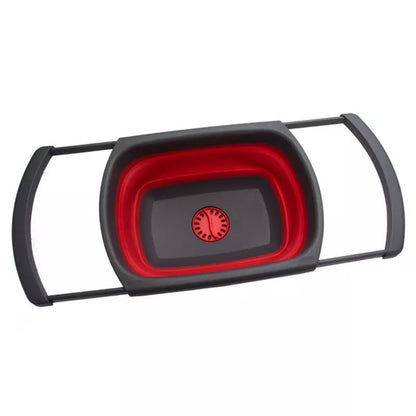 Foldable water basin with leak function in red and blue options