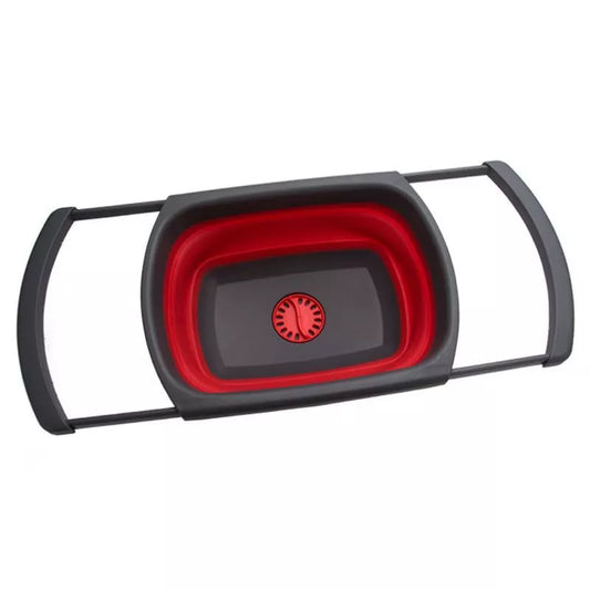 Foldable water basin with leak function in red and blue options