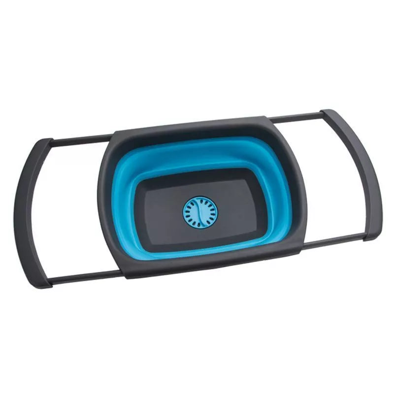 Foldable water basin with leak function in red and blue options