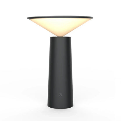 Adjustable desk lamp with three lighting modes, touch control, and rotating head