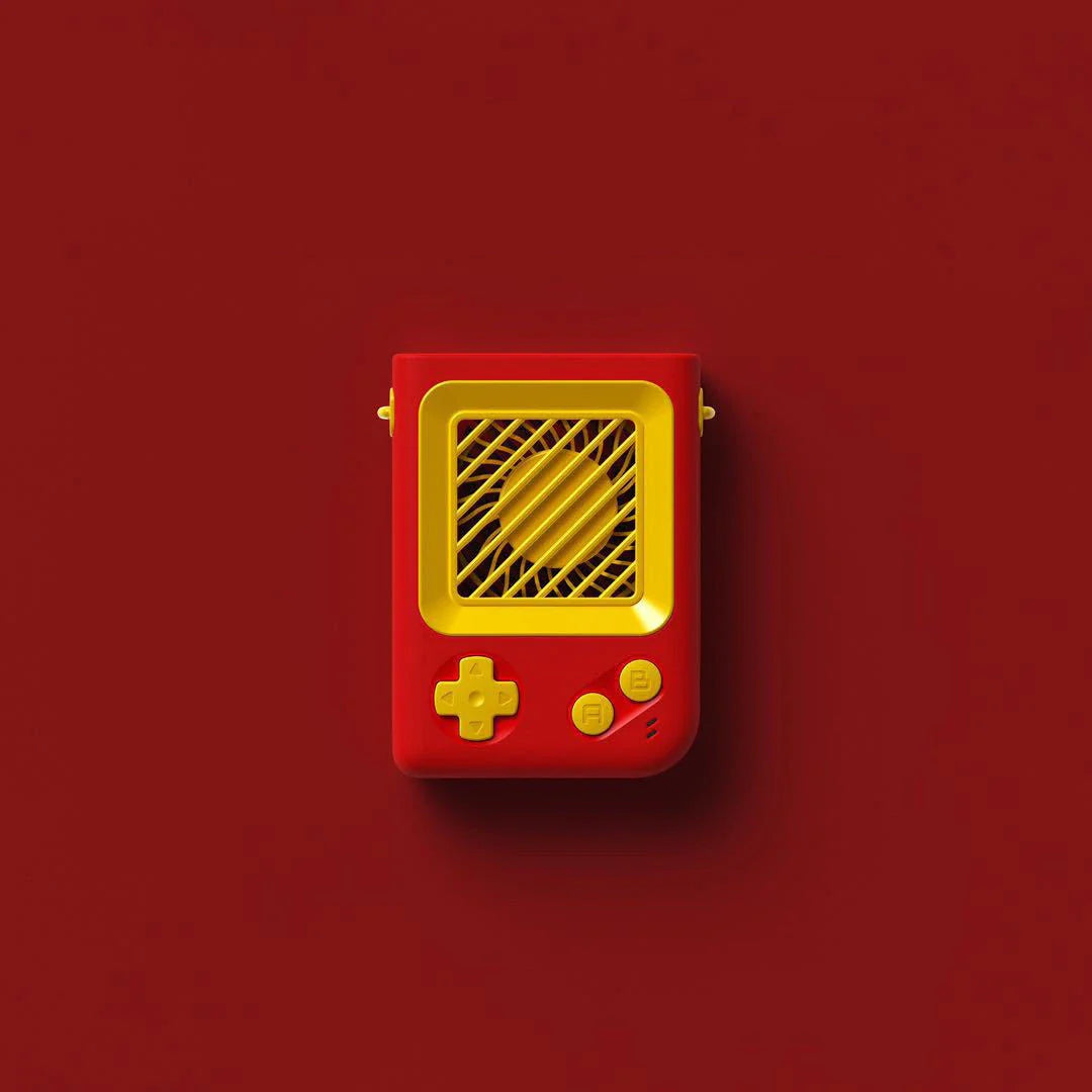 Portable Game Console Fan - Quiet, Long-Lasting Cooling for On-the-Go Gaming