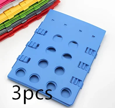 Adjustable clothes folding board showing 40x48cm and 68x57cm sizes with PP+PE construction