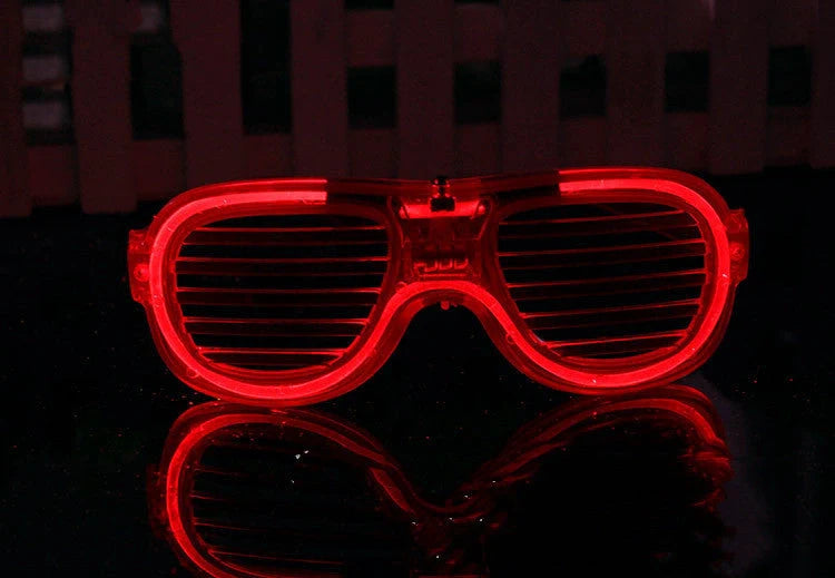 Vibrant LED light up glasses for parties, available in multiple colors and styles