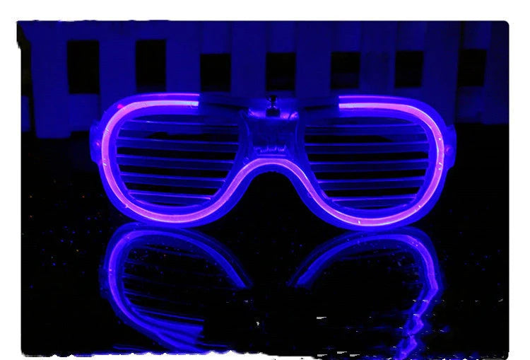 Vibrant LED light up glasses for parties, available in multiple colors and styles