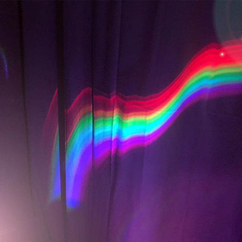 Enchanting Rainbow Projection Lamp with vibrant LED lighting and calming rainbow projection