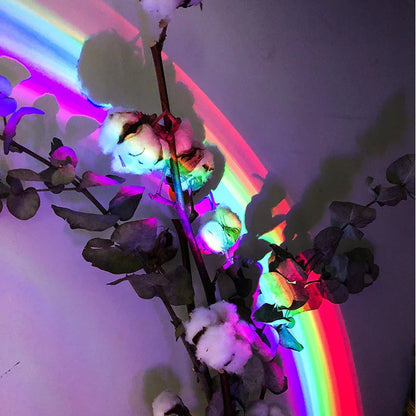 Enchanting Rainbow Projection Lamp with vibrant LED lighting and calming rainbow projection