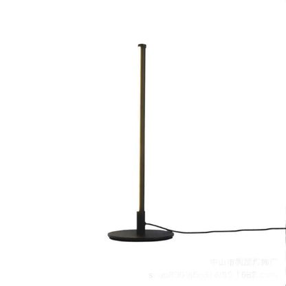 Modern Nordic bedside lamp with RGB colour changing LED lights and remote control in black or gold finish