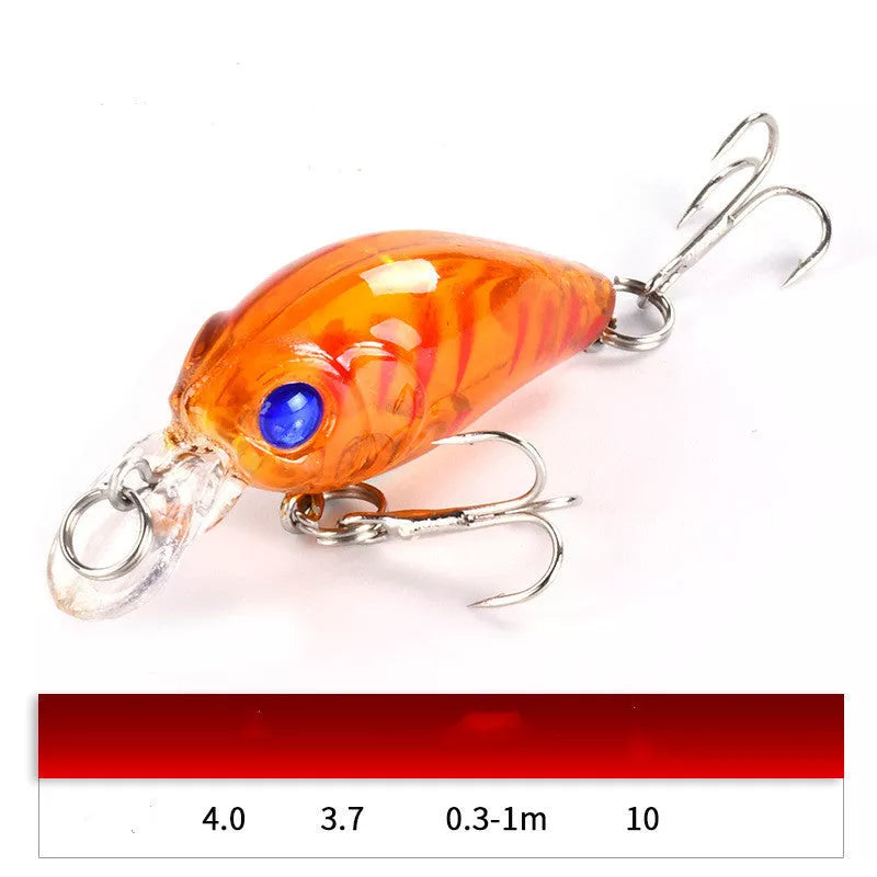 3.7g Luya Bait Set for freshwater cockroach control, durable ABS material, 4cm length