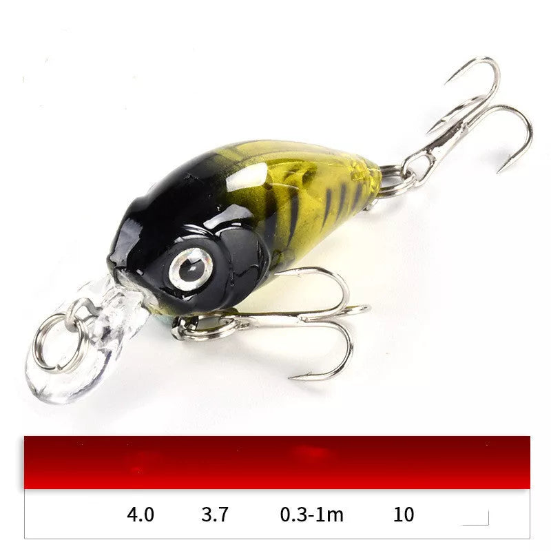 3.7g Luya Bait Set for freshwater cockroach control, durable ABS material, 4cm length