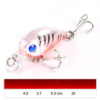 3.7g Luya Bait Set for freshwater cockroach control, durable ABS material, 4cm length