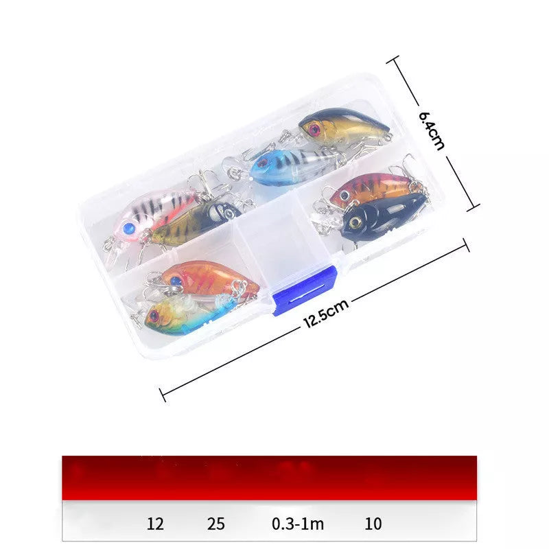 3.7g Luya Bait Set for freshwater cockroach control, durable ABS material, 4cm length