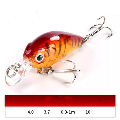 3.7g Luya Bait Set for freshwater cockroach control, durable ABS material, 4cm length