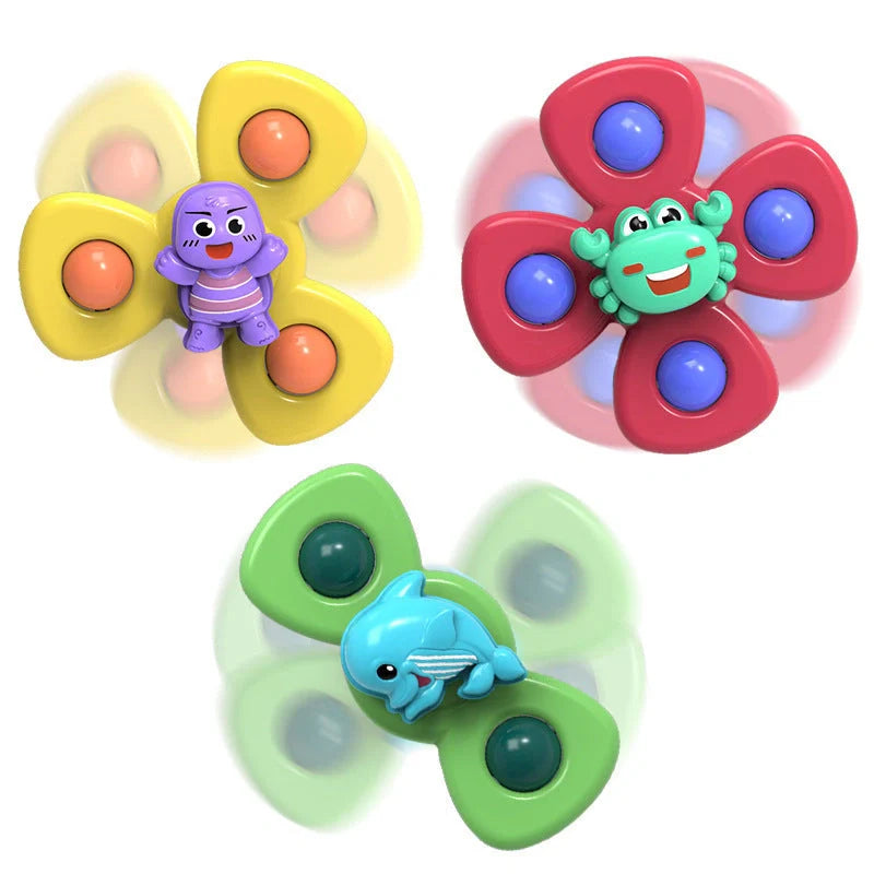 Kids insect spinner rattle bath toy for toddlers, durable and waterproof