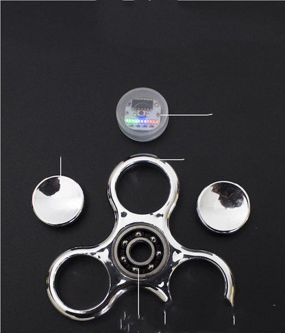 Luminous LED Light Fidget Spinner with glow-in-the-dark feature in various colors