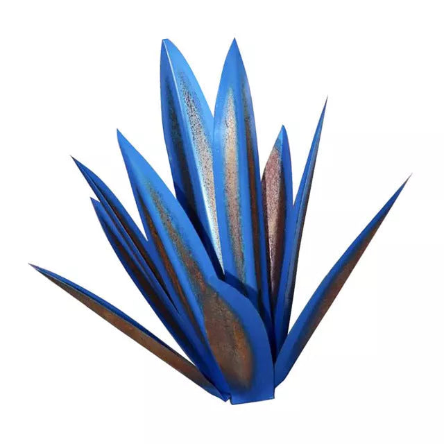Iron art agave plant garden ornament in various colors and sizes