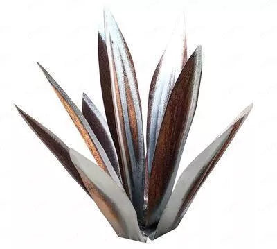 Iron art agave plant garden ornament in various colors and sizes