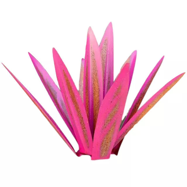 Iron art agave plant garden ornament in various colors and sizes
