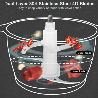 Black multifunctional kitchen meat grinder with 300W motor and 10-litre processing capacity for food preparation