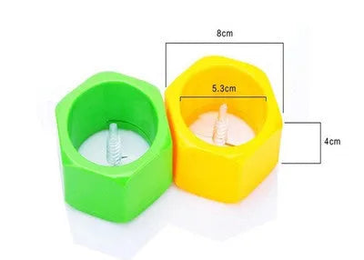Yellow and green spiral knife vegetable cutter with 8cm diameter for slicing cucumbers