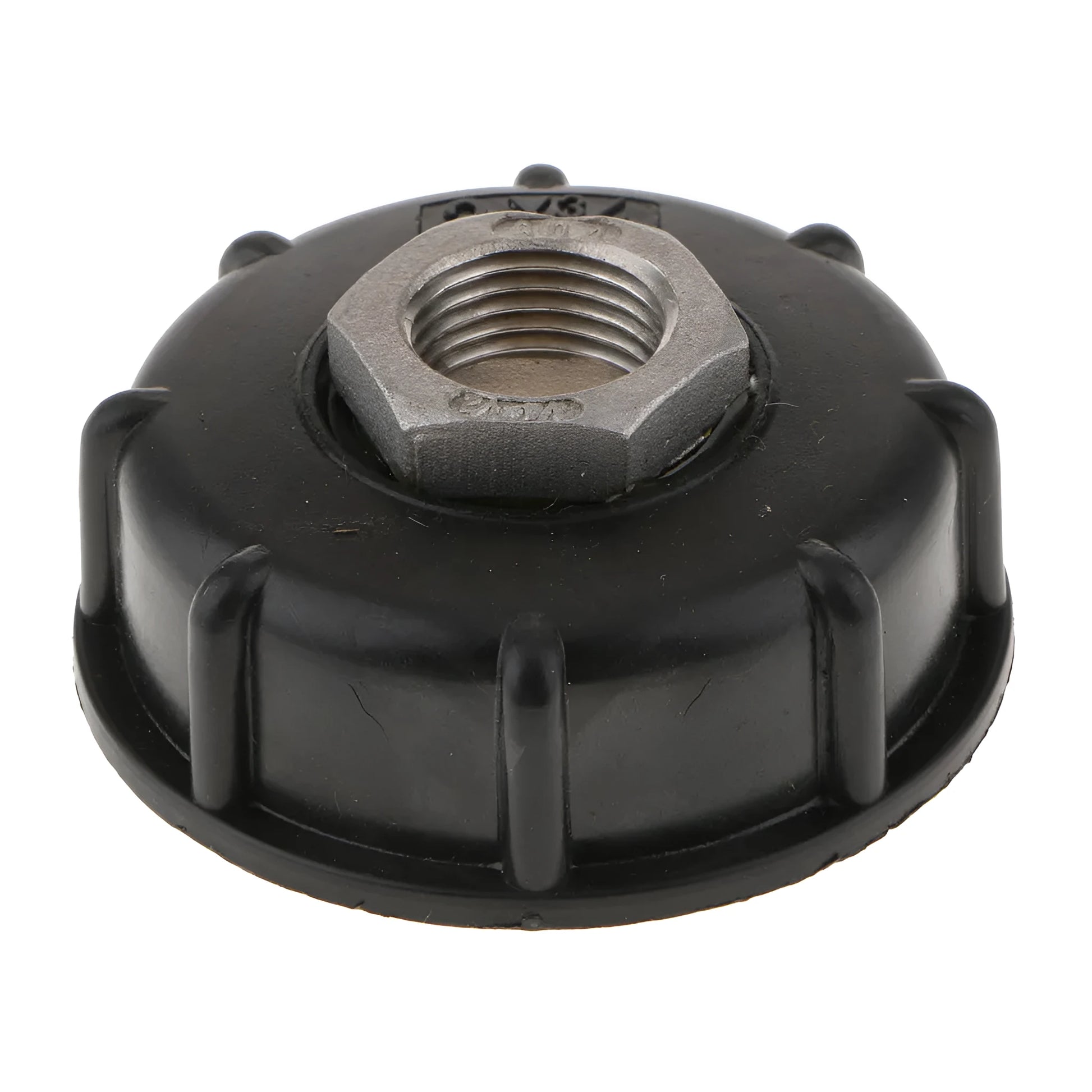 Black PP plastic barrel joint with 304 stainless steel connector for 1000 litre urea and domestic barrels