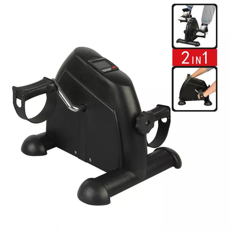 Compact pedal exercise bike for leg rehabilitation with magnetic resistance