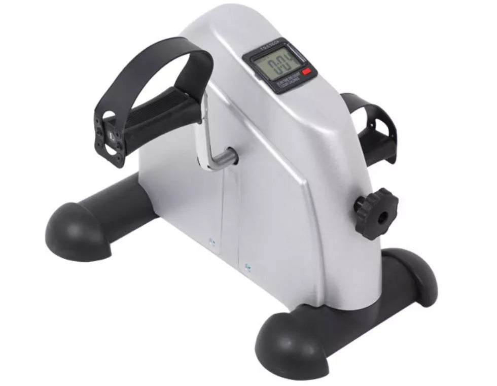 Compact pedal exercise bike for leg rehabilitation with magnetic resistance