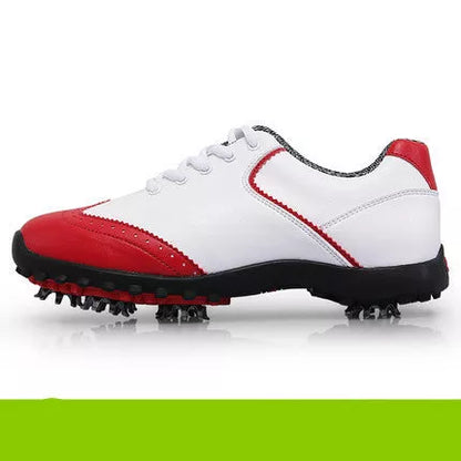 Pure white and color-accented sneakers in sizes 35-40, lightweight and durable design