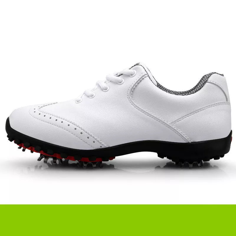 Pure white and color-accented sneakers in sizes 35-40, lightweight and durable design