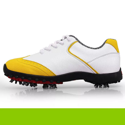 Pure white and color-accented sneakers in sizes 35-40, lightweight and durable design