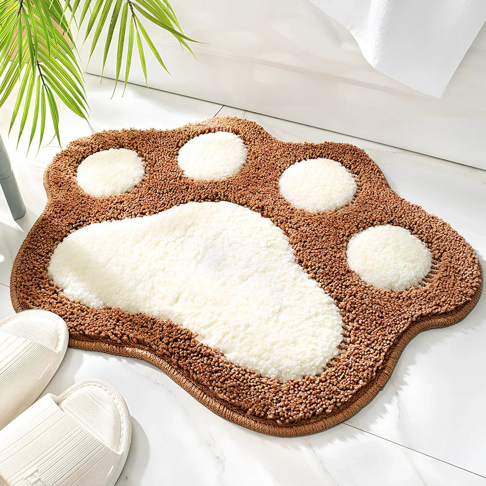 40cm by 60cm anti-slip bathroom carpet door mat in blue colour with chemical fibre construction