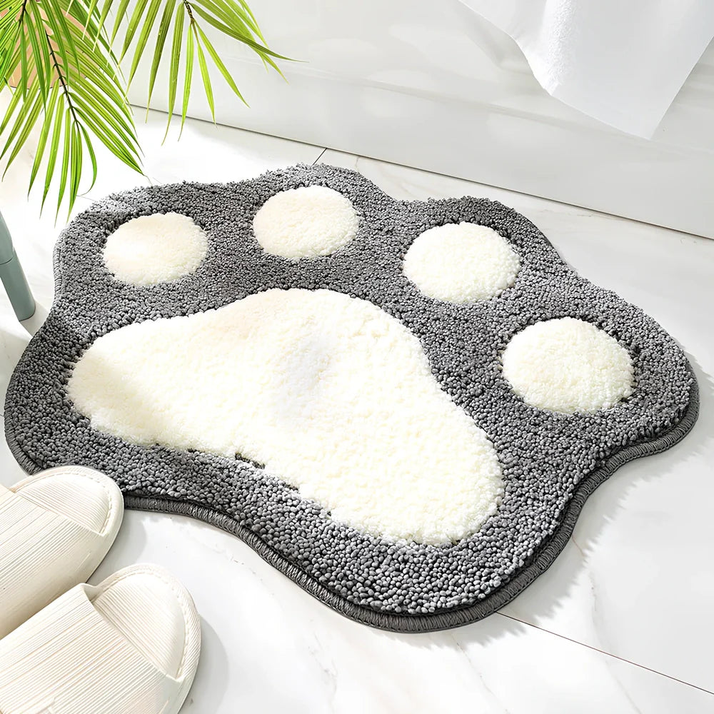 40cm by 60cm anti-slip bathroom carpet door mat in blue colour with chemical fibre construction