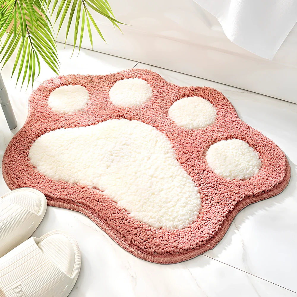 40cm by 60cm anti-slip bathroom carpet door mat in blue colour with chemical fibre construction