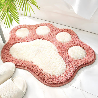 40cm by 60cm anti-slip bathroom carpet door mat in blue colour with chemical fibre construction