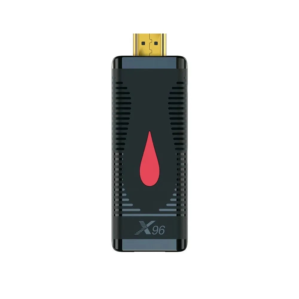 Smart network TV set-top box mini dongle with remote, cable, and power supply for EU UK US