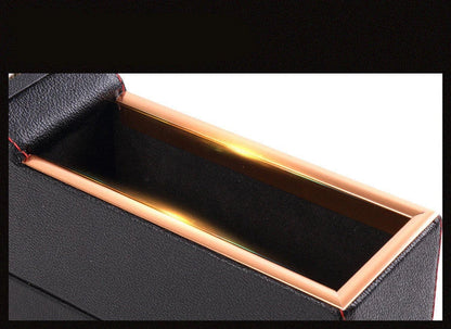 Multifunctional car seat gap organizer made of durable PU leather with multiple compartments and USB charging port