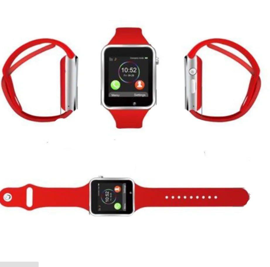A1 Smart Watch with 1.54-inch screen on wrist showing black colour option with GSM SIM phone functionality