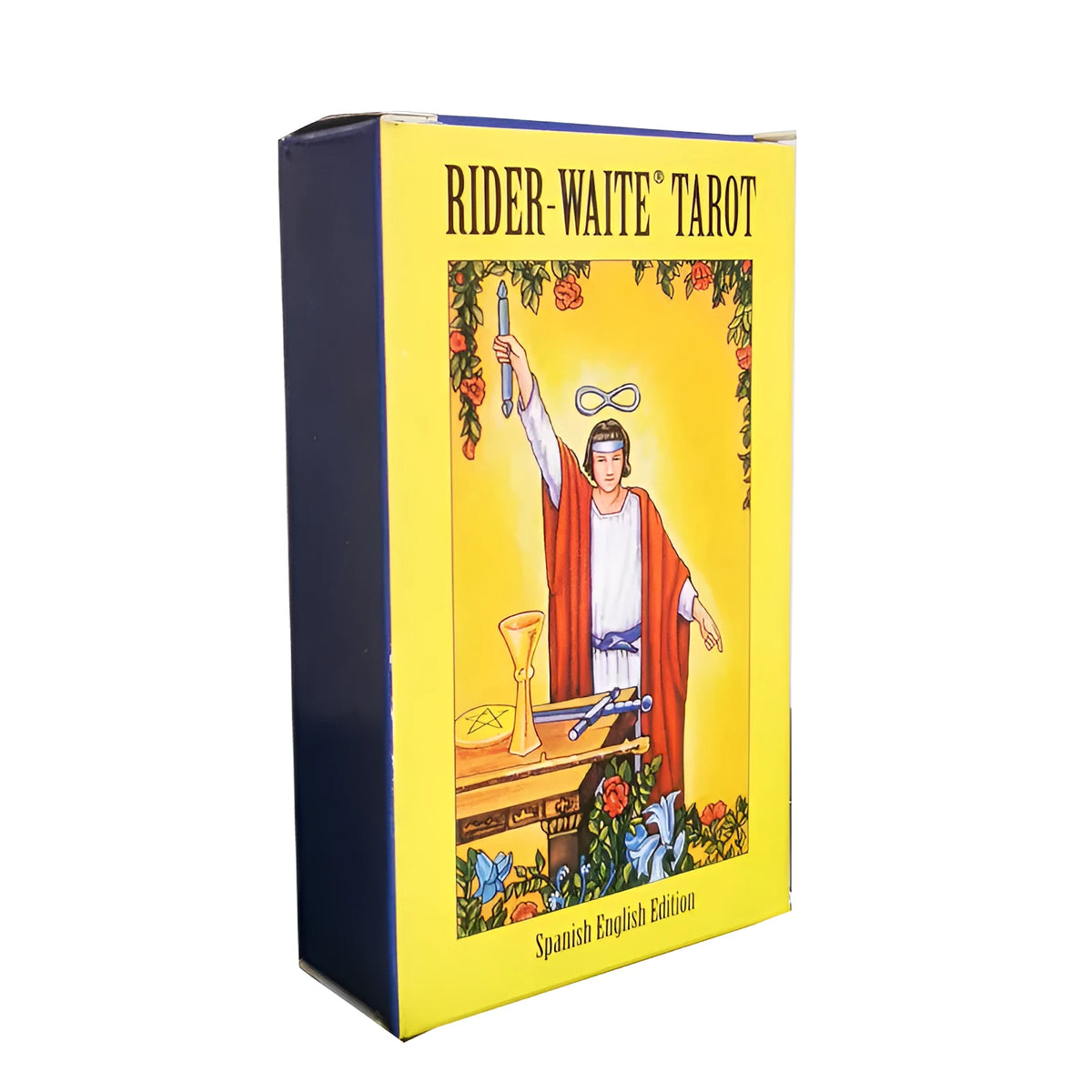 English version tarot card set with 78 cards, 6 x 10.3 cm size, colour box packing, Spanish Tarot option