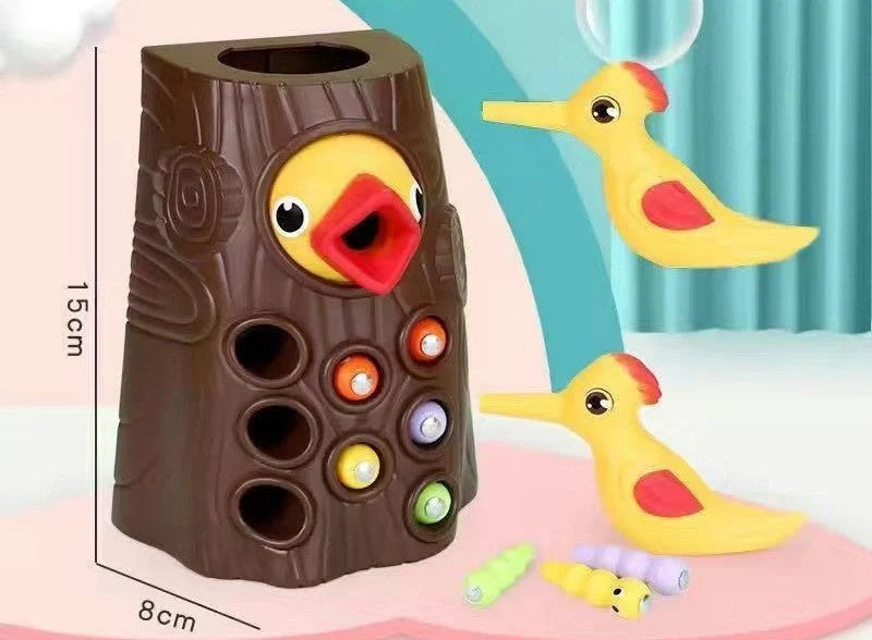 Woodpecker Magnetic Catch The Worm Game - Educational Toy for Kids