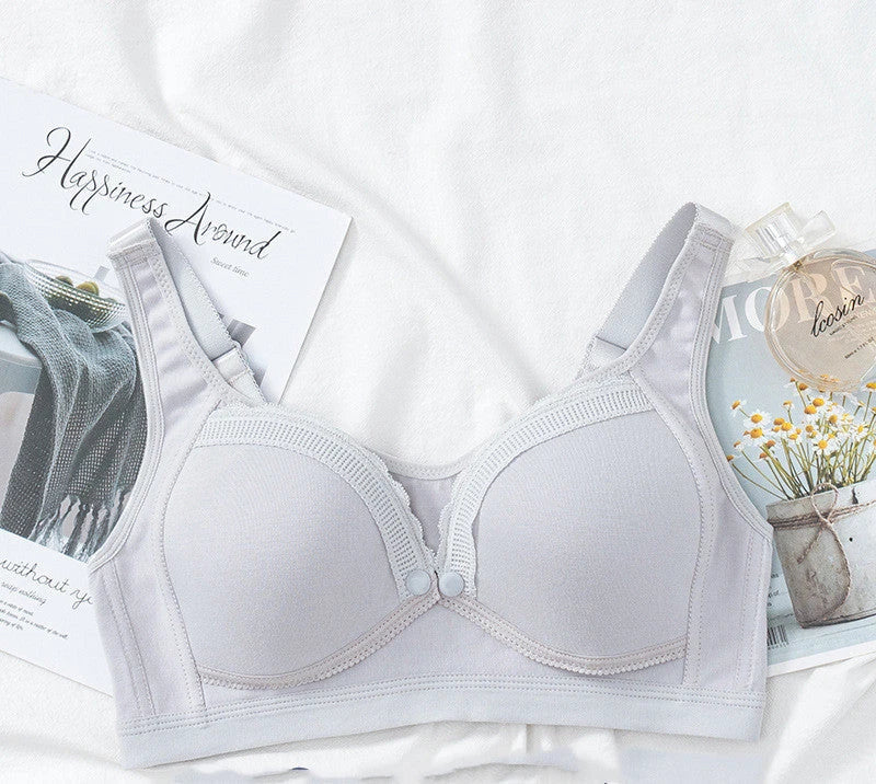 Versatile wireless, seamless, and soft nursing bras in various colors and sizes