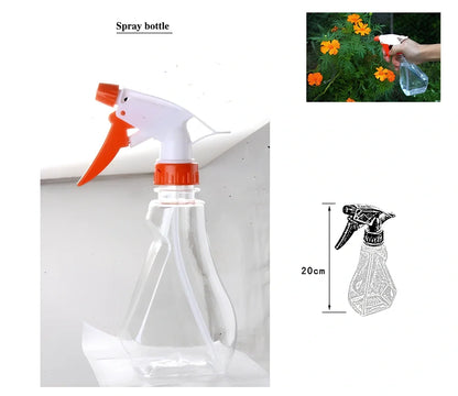 Mini bonsai tools kit with cream green storage bag, spades, rake, saw and gloves for gardening