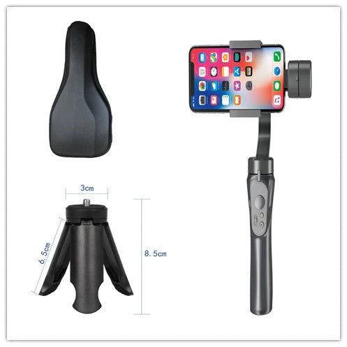 3-Axis Phone Gimbal Stabilizer for Apple iPhones in Black