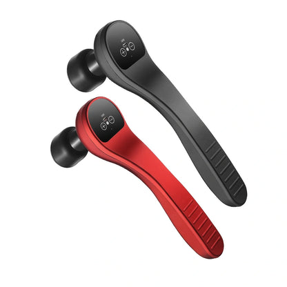 USB Mini Fascia Gun in black and red for muscle relaxation