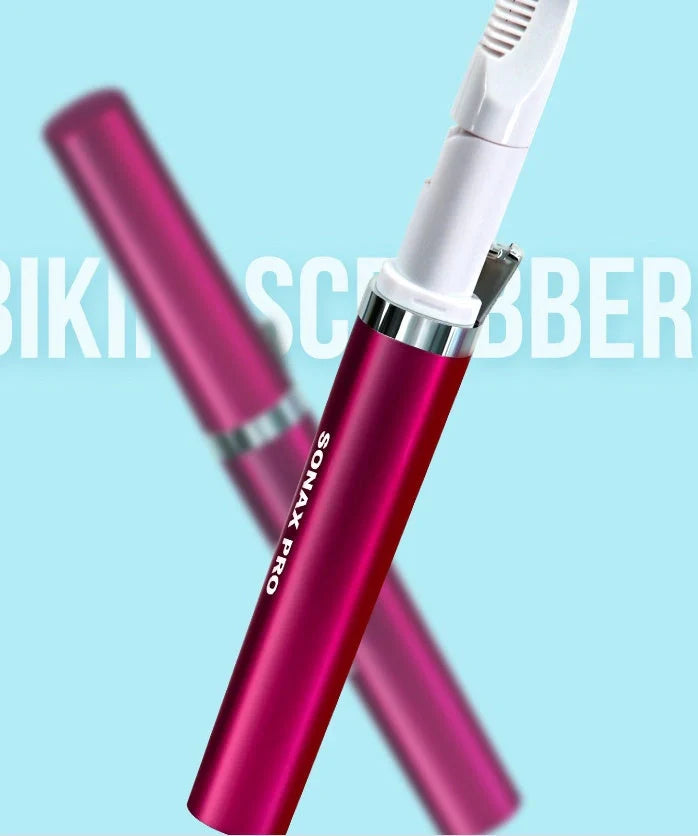 Rose red mini electric hair removal machine with USB cable